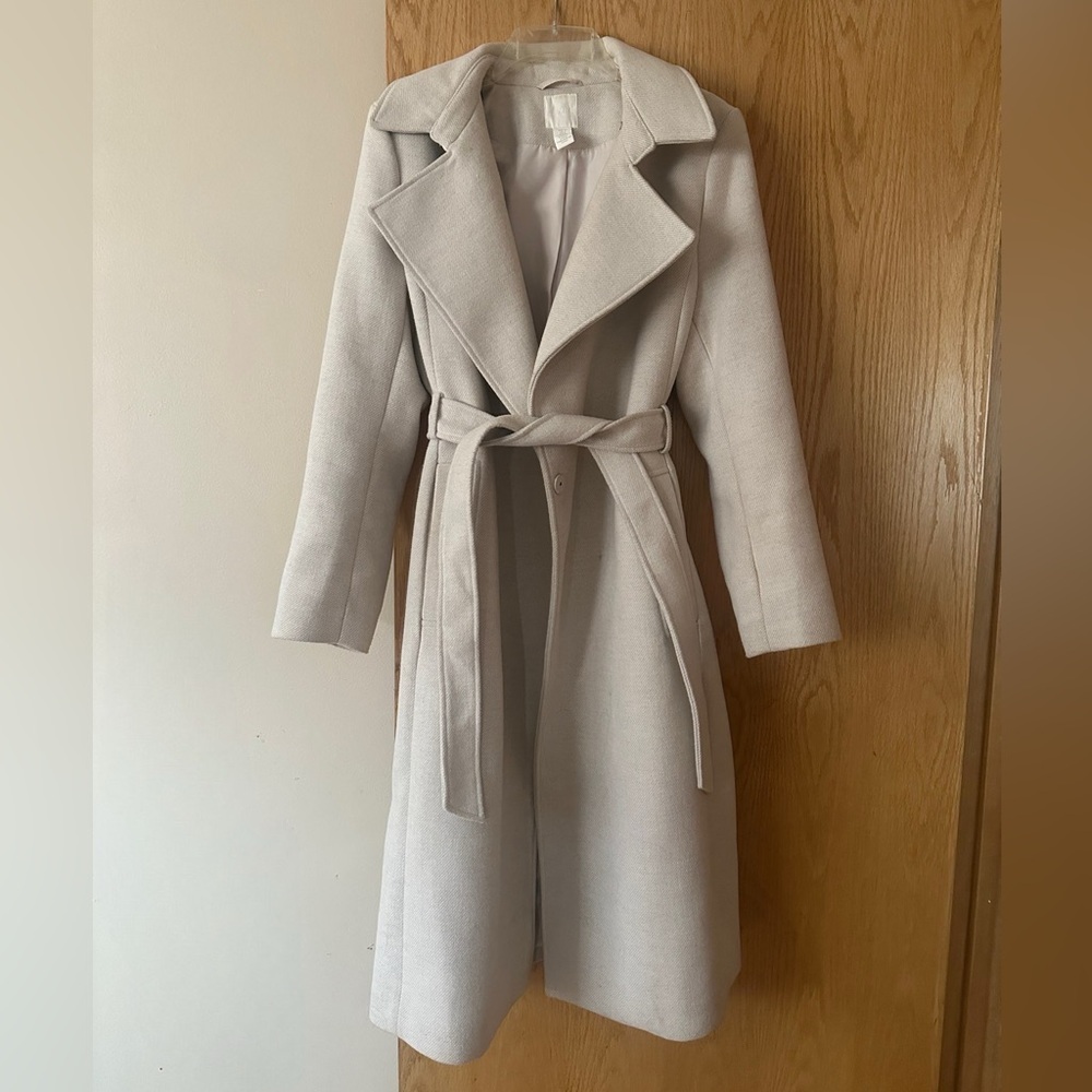 H&M Elegant Belted Wrap Coat